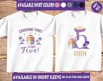 Set of 3 to 10 Custom Cruise Birthday Shirts: Matching Family Party Outfits