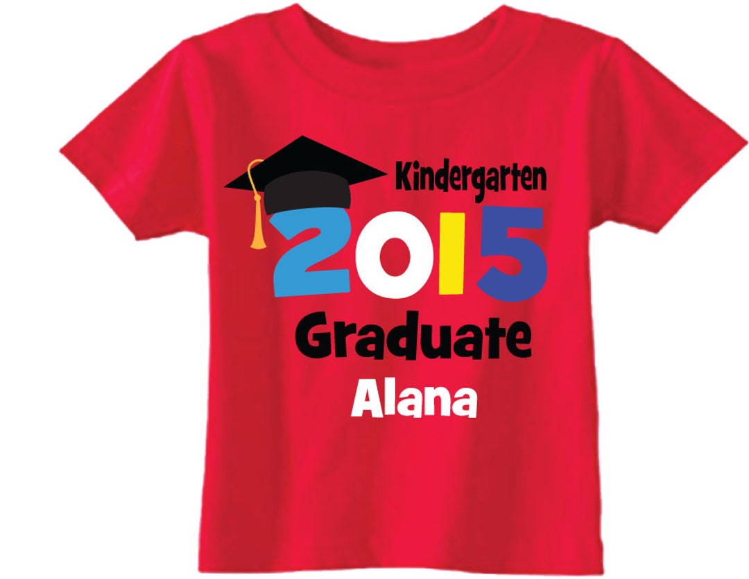 Kindergarten Graduate Shirts and Tshirts Red Shirt and Red - Etsy