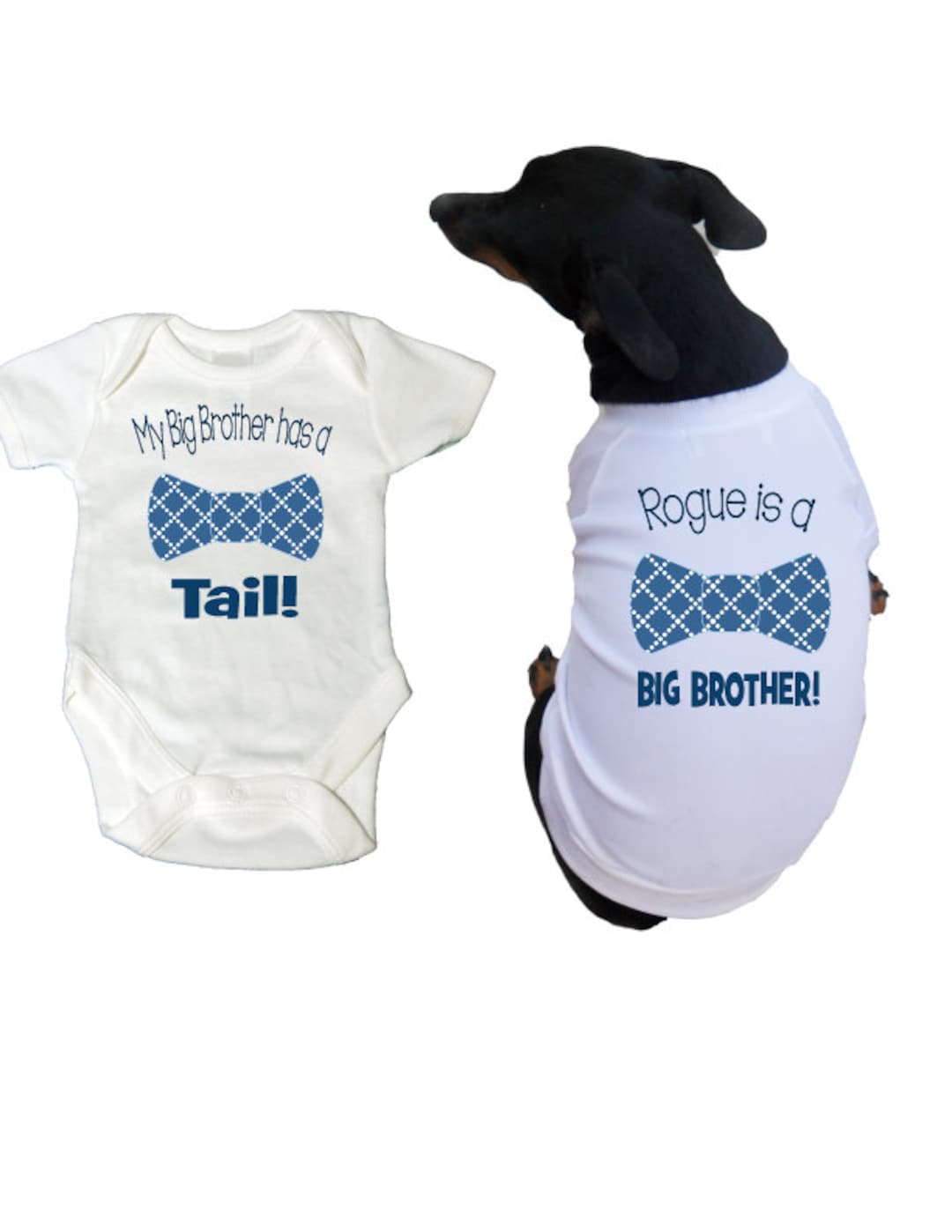 2 Shirt Set Big Brother Dog Shirt and Little Brother Shirt Etsy