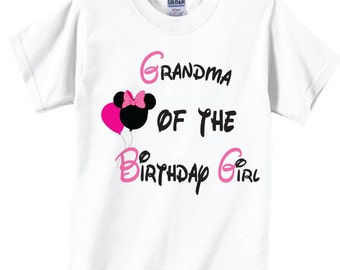 Grandma of the Birthday Girl Birthday Shirts for Grandma