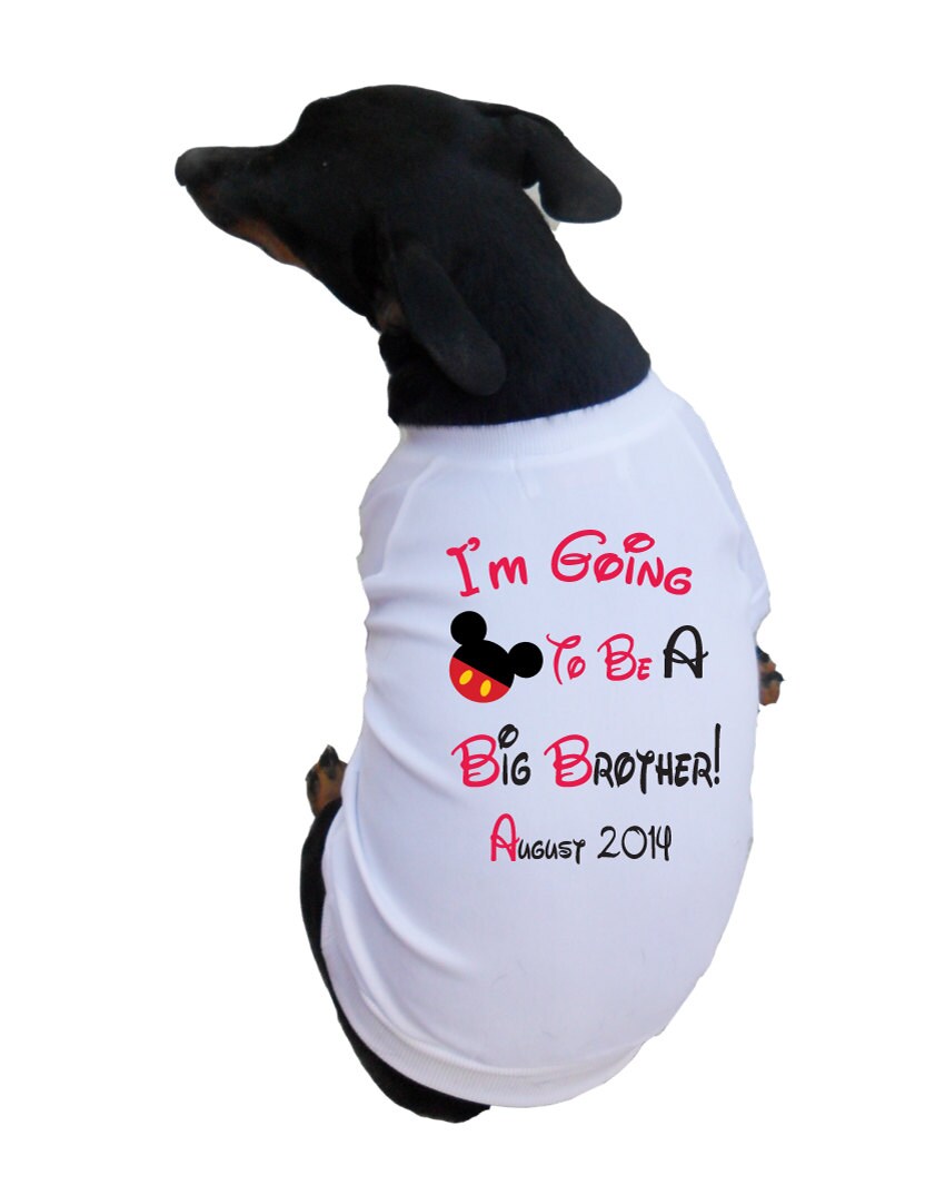 Big Brother Dog Shirts big Brother to Be Dog Shirts Etsy