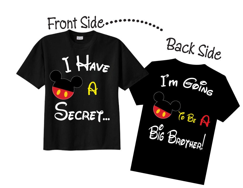 I'm Going To be A Big Brother Shirts - I Have  A Secret Black Tees