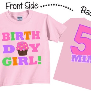 5th, Birthday, Girl, Shirt, Tshirt, Cupcake, Any Age, Tee, fun, birthday, shirts, colorful, cupcake birthday, cupcake birthday shirt, colorful birthday, colorful birthday shirt, 2nd, 3rd, 4th, 6th, second, third, fourth, fifth, sixth, tees, t-shirts,