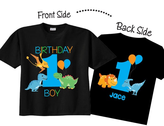 first birthday shirt boy dinosaur