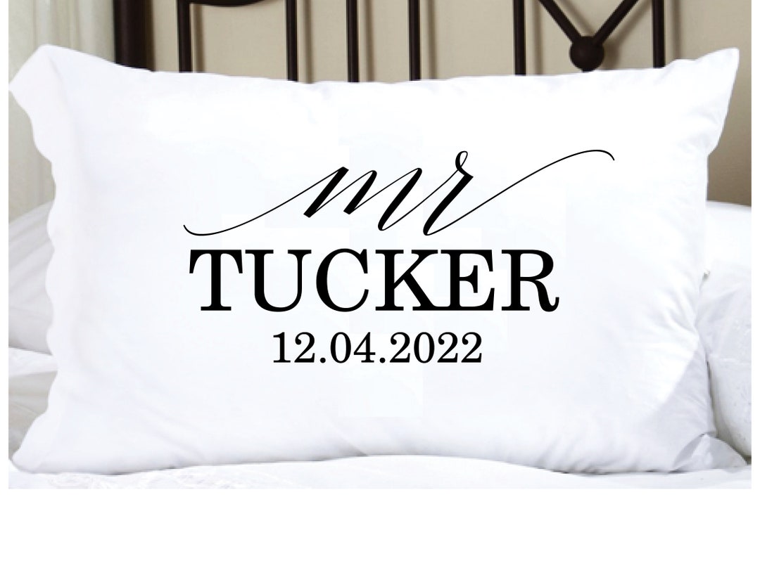 Personalized Pillowcases With Mr. and Mrs. and Last Name and Etsy