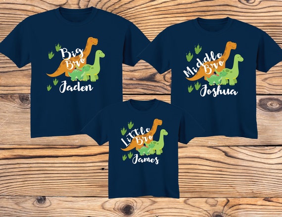 shirt set for brothers or sisters Shirts with Family shirts on  NAVY Dinosaur Pregnancy announcement shirts and bodysuit
