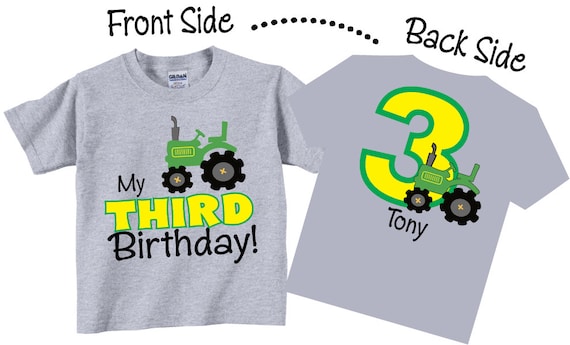 Kids Kids 3 Year Old Tractor Birthday Shirt 3rd Birthday Shirt Bo Kids Kids 3 Year Old Tractor Birthday Shirt 3rd Birthday Shirt Bo