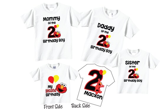 5 shirt set Birthday Shirts for Mom Dad 