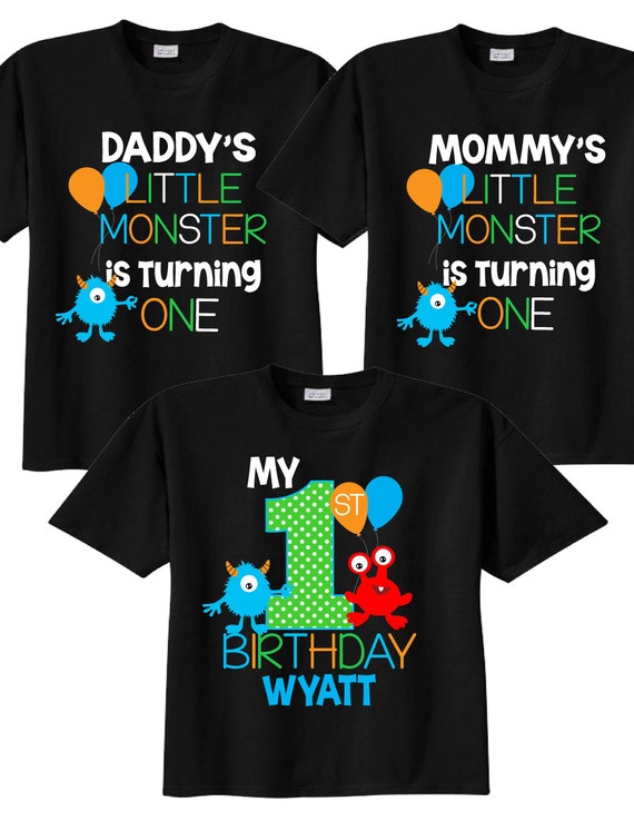Daddy Of The Little Monster Birthday Family Monster Shirt Daddy Of The Little Monster Birthday Family Monster Shirt