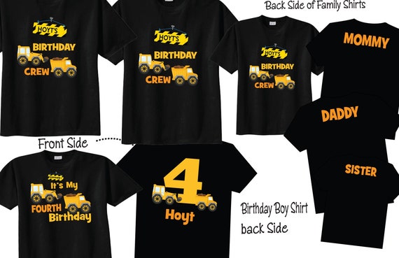 Conjunto de a 10 camisetas familiares de cumpleaños de - Main Image