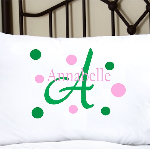 Monogram Pillow Case Etsy