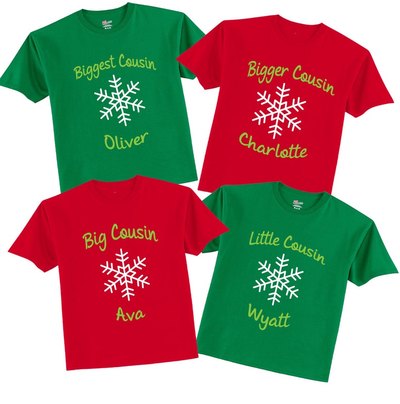 matching cousin christmas shirts