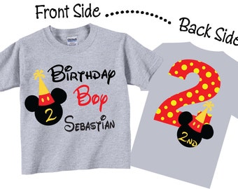 2nd Birthday Shirts and Tshirts with Red and  Yellow for Birthday Boy Tees