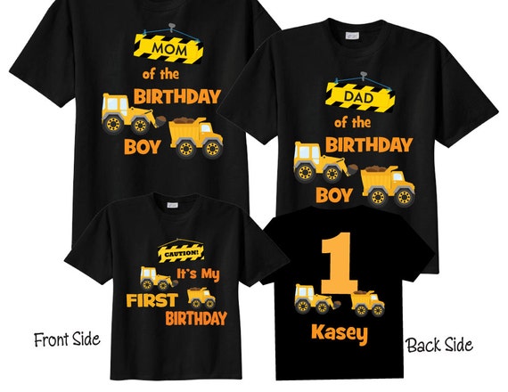 Construction birthday shirt dump truck birthday shirt 1st birthday boy first birthday boy shirt