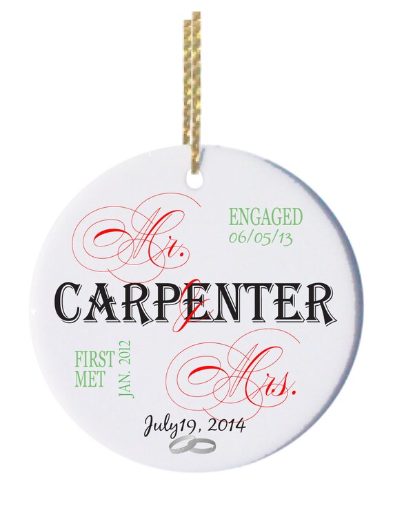 Personalized Christmas Ornament Our Timeline | Etsy