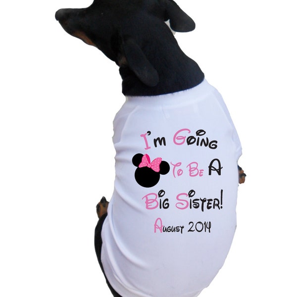 Big Sister Dog Shirt Etsy