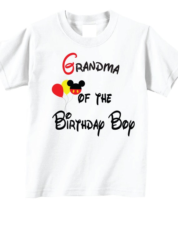 Grandma of the Birthday Boy Birthday Shirts for Grandma - Etsy