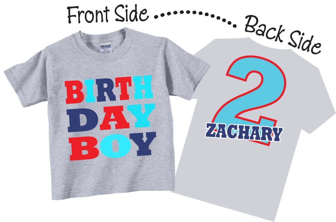 Birthday Boy Shirts and Tshirts for Second Birthday Third Etsy