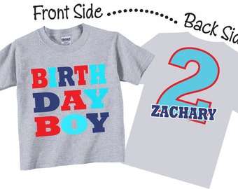 Birthday Boy Shirts and Tshirts for Second Birthday, Third Birthday, Any Birthday Tees