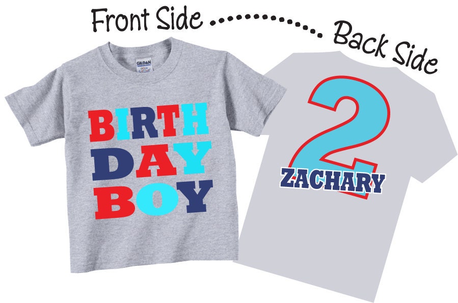 Birthday Boy Shirts and Tshirts for Second Birthday Third Etsy