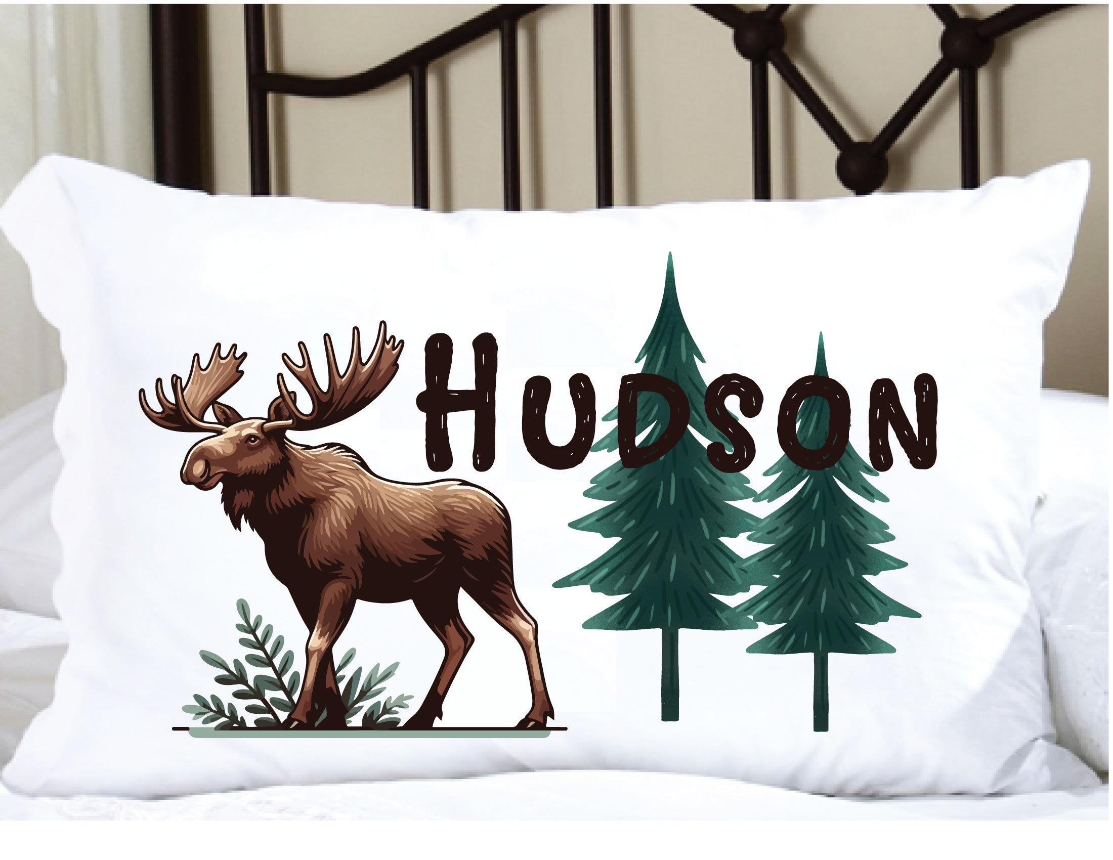 Moose pillow case hot sale
