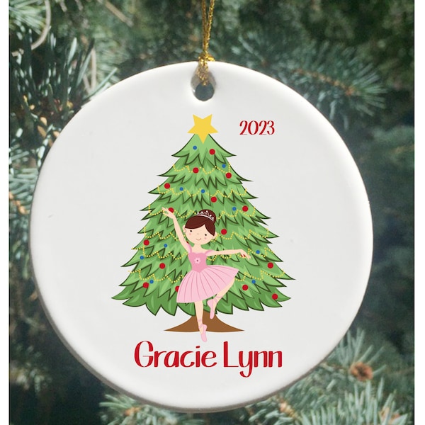 2023 Personalized Christmas Ornament Little Ballerina, Ballerina Ornament, Kids Ornaments, Kids Ornament, Ballet Ornament, Girls Ornaments