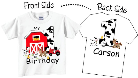 First birthday cheap farm shirt