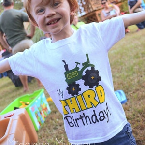 2nd, Birthday, Shirt, Red Tractor, Tees, tractor, farm, birthday shirt, tractor birthday, tractor birthday shirt, any age, any birthday, with name, 1st, 3rd, 4th, 5th, first, second, third, fourth, fifth, fun birthday, fun birthday shirt,