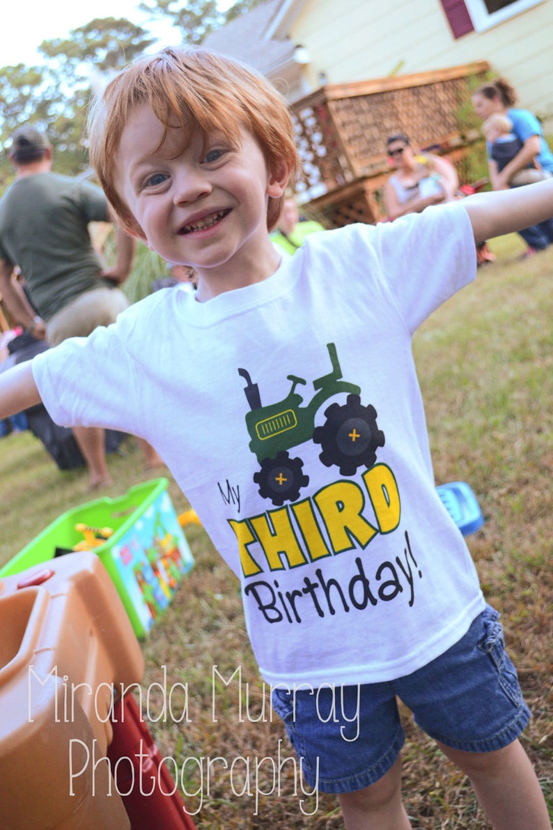 2nd, Birthday, Shirt, Red Tractor, Tees, tractor, farm, birthday shirt, tractor birthday, tractor birthday shirt, any age, any birthday, with name, 1st, 3rd, 4th, 5th, first, second, third, fourth, fifth, fun birthday, fun birthday shirt,