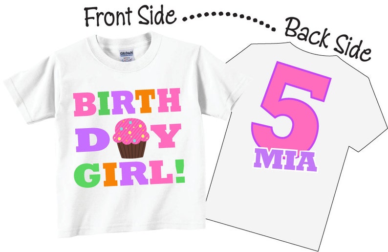 5th, Birthday, Girl, Shirt, Tshirt, Cupcake, Any Age, Tee, fun, birthday, shirts, colorful, cupcake birthday, cupcake birthday shirt, colorful birthday, colorful birthday shirt, 2nd, 3rd, 4th, 6th, second, third, fourth, fifth, sixth, tees, t-shirts,