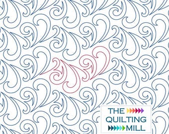 Festa - Swirl Digital Pantograph | Longarm Quilting Design | Instant Download for Quilting Machines