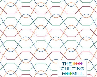 Entwine Extended Width Pantograph | Wavy Geometric Design for Longarm Quilting | E2E Pattern | Modern Quilting Design