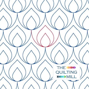 Glam - Digital Longarm Quilting Design for Edge to Edge Pantograph