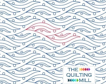 Flow State Bubbles - Digital Pantograph | Longarm Quilting Pattern | Fun and Whimsical Design