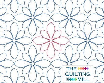 Floragrid - Digital Longarm Pantograph | Floral Quilting Pattern | Modern Edge-to-Edge Design for Longarm Machines