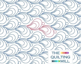 Mussels – Quilting Pantograph | Digital Longarm Pattern for Coastal Shell-Inspired Edge-to-Edge Quilts