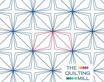 Ricochet - Digital Pantograph | Longarm Quilting Pattern | Modern Geometric Edge-to-Edge Quilt Design