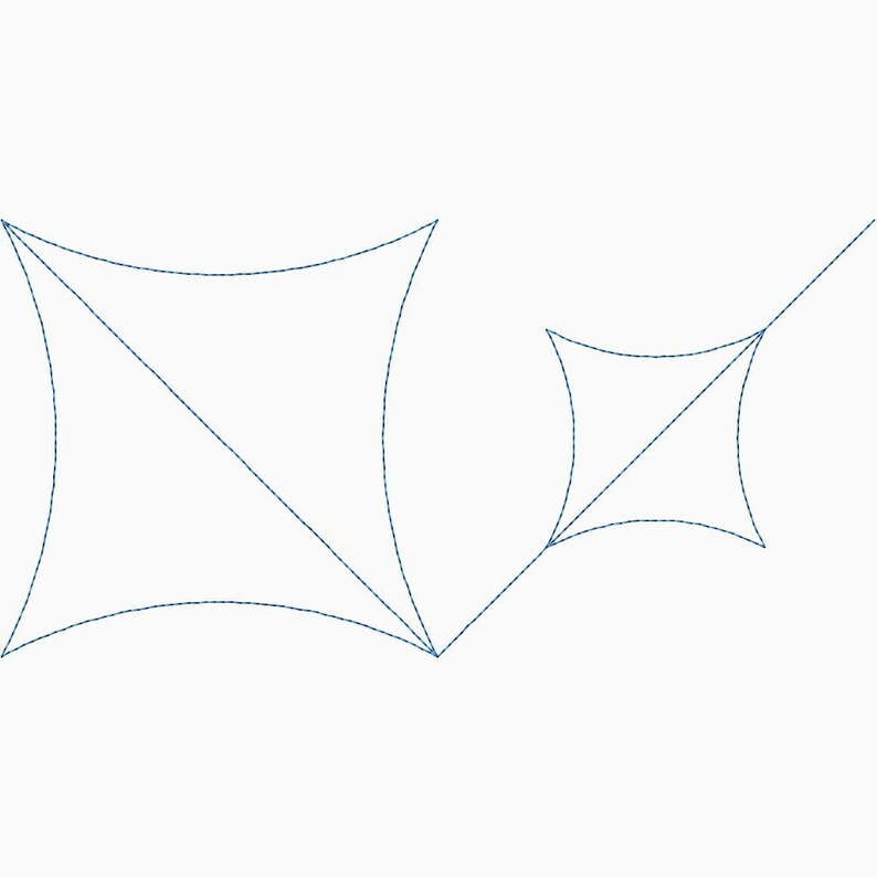 Funhouse Mirrors 2 - Digital Pantograph | Starburst Longarm Quilting ...
