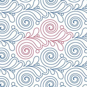 Swirled Kelp – Quilting Pantograph | Digital Longarm Pattern for Ocean-Inspired Edge-to-Edge Quilts