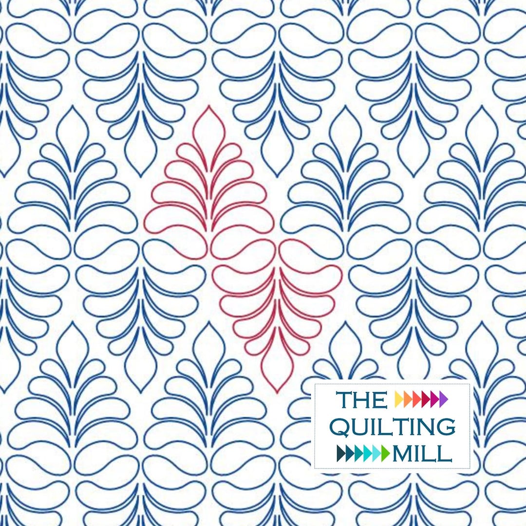 Prance - Digital Longarm Quilting Design | Feather Quilting Pantograph ...