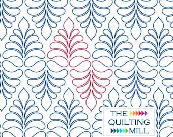 Prance - Digital Longarm Quilting Design | Feather Quilting Pantograph | E2E Digital Pattern | Instant Download for Longarm Machines