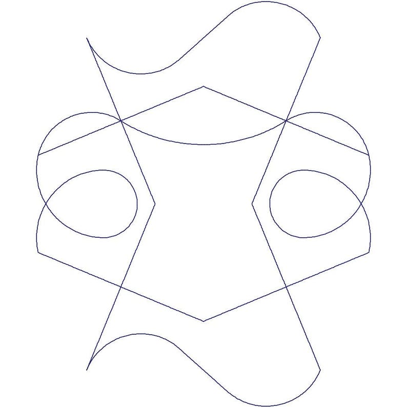 Square Base Continuous Loop 2 | Geometric Digital Quilting Pantograph ...