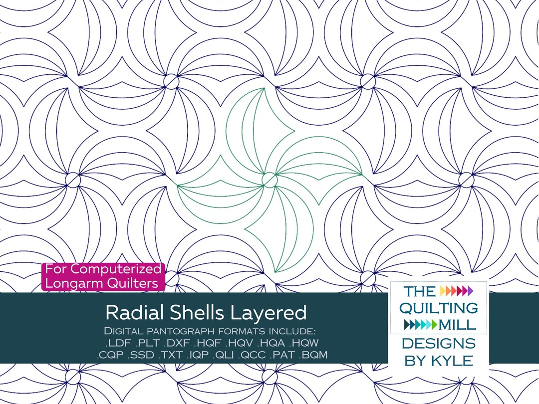 Radial Shells Layered Digital Pantograph | Whimsical and Elegant Shell ...