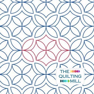 Framed Orange Peel - Quilting Pantograph | Digital Pantographs for Longarm Quilting | Modern Geometric Edge-to-Edge Pattern