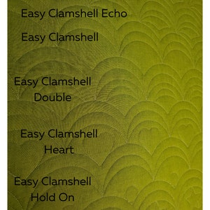 Easy Clamshell Hold on Pantograph | Digital Longarm Quilting Pattern ...