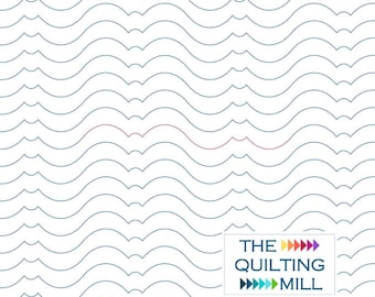 Ridges Petite 3 Easy Quilting Pantograph | Digital Longarm Quilting Pattern | Beginner-Friendly Quilting Design Download