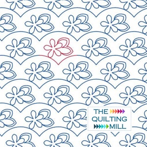 Delight - Digital Longarm Quilting Design for Edge to Edge Pantograph