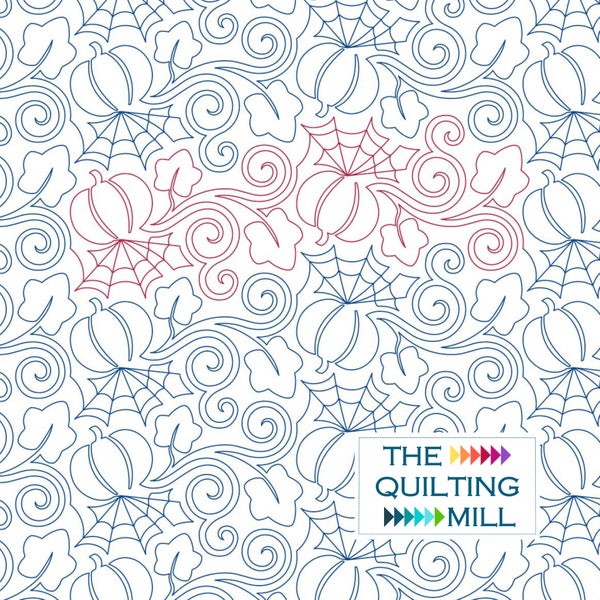 Pumpkin Pantograph Quilting Design Etsy