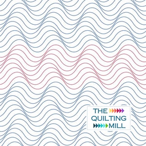 Drift Extended Width - Digital Pantograph | Modern Wave Quilting Design | Longarm Quilting Pattern for Quilters