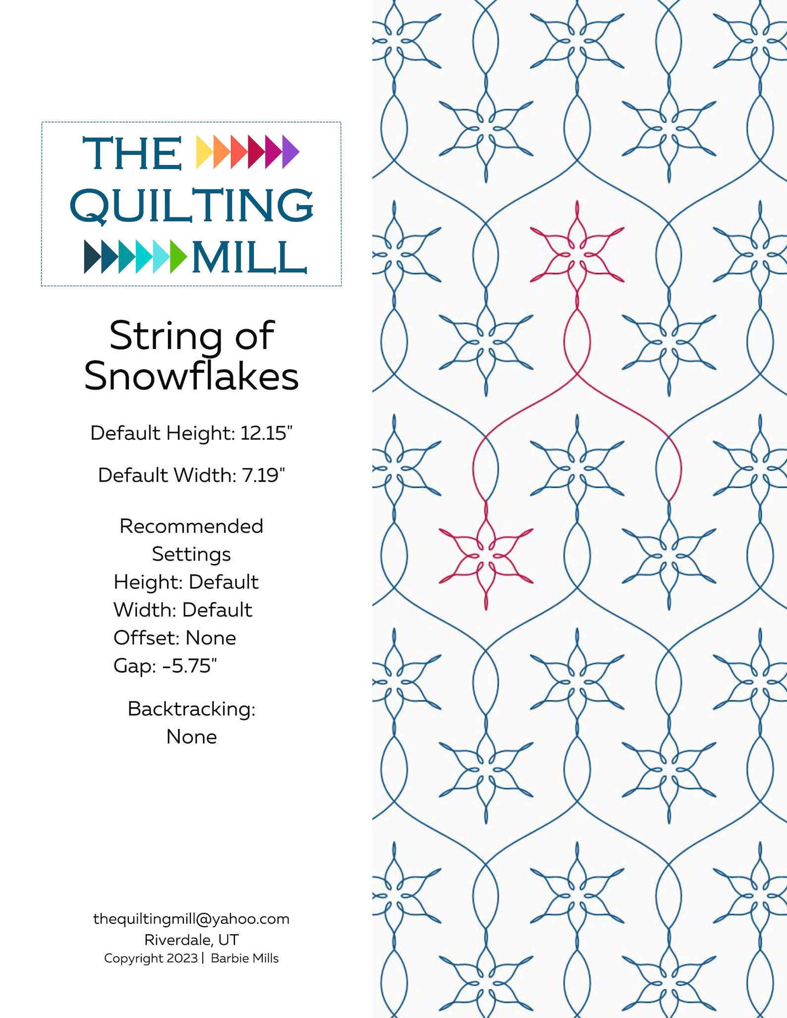 Snowflake String Rows String of Snowflakes - Christmas Digital Pantograph |, Elegant ...